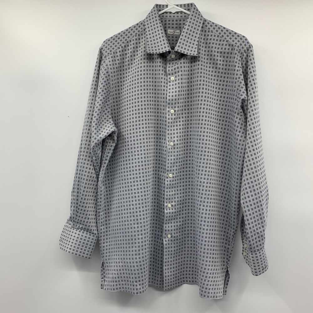 Fredrick Lemar Gray Button Down Long Sleeve Shirt